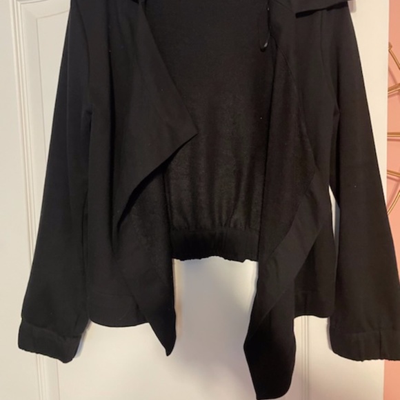 Grey & Gray Open Front Sweatshirt - Picture 2 of 5